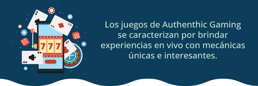 Authentic Gaming ofrece Mecánicas interesantes de Casino en Vivo