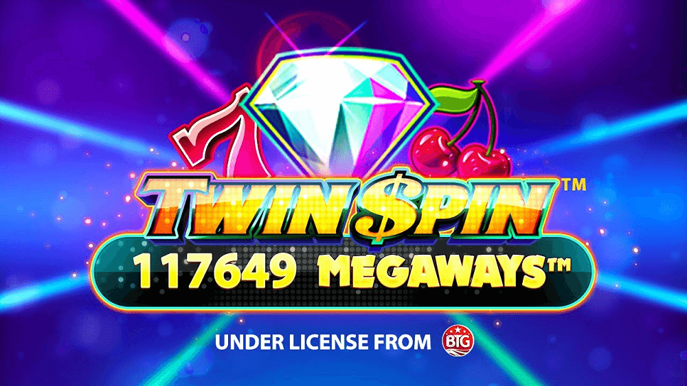 Banner de tragamonedas Twin Spin Megaways de NetEnt