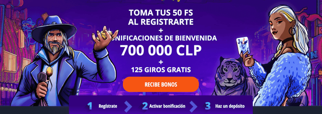 Únete a Vulkan Vegas Casino en Chile y aprovecha el bono de bienvenida de 700 000 CLP y 125 Giros Gratis