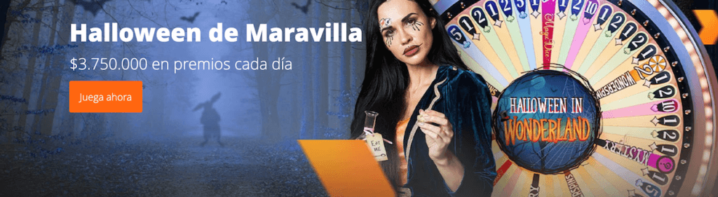 Disfruta de un Halloween de Maravilla y gana hasta 3 750 000 CLP en premios cada día en Betsson Casino Chile
