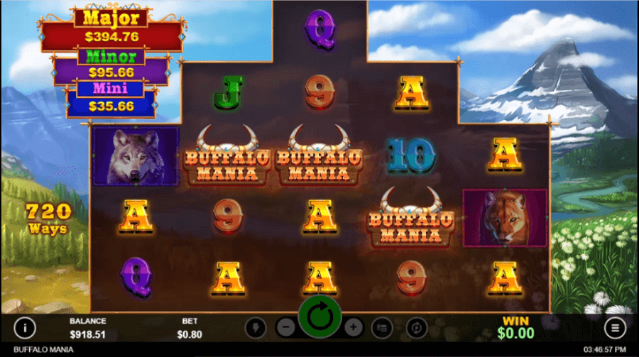 Bonos de tragamonedas Buffalo Mania de Realtime Gaming