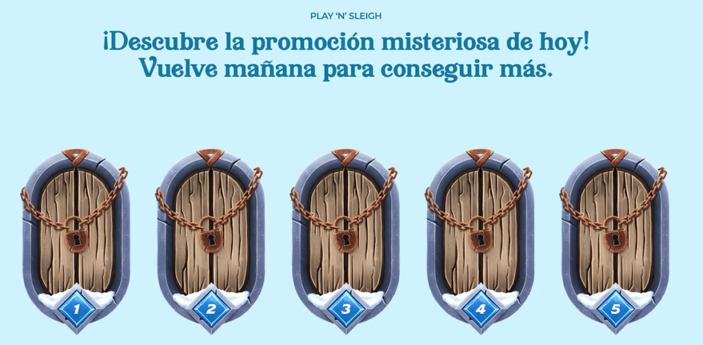 Descubre la promoción diaria de Play n' Sleigh del Casino Energy