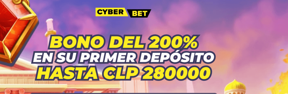 Promoción de bienvenida del 200% con código CYBER200
