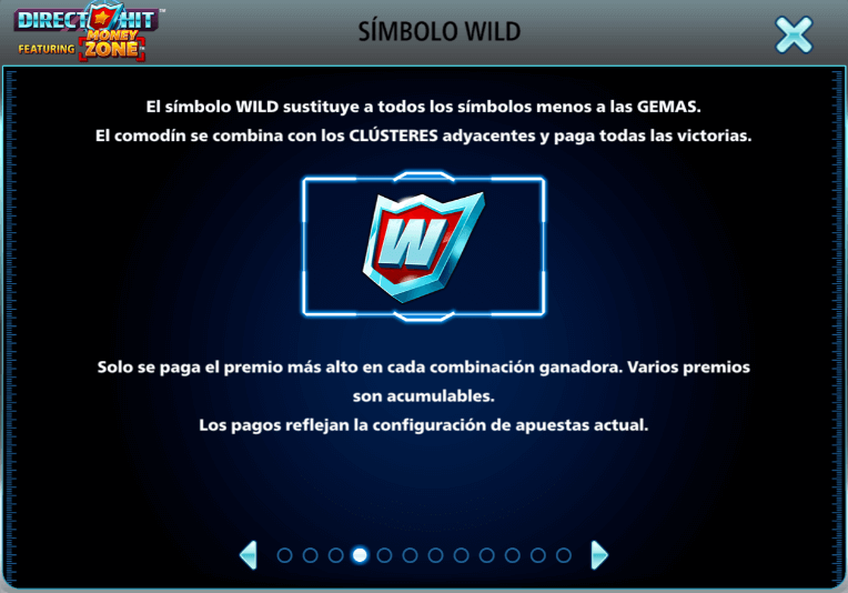 Simbolos Wild encontrados en Direct Hit