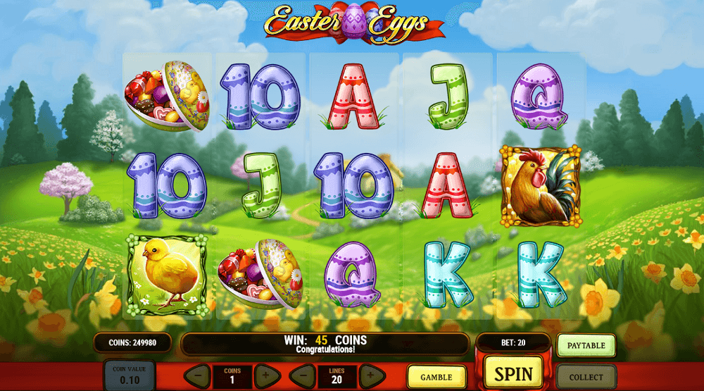 Easter Eggs juego de tragamonedas