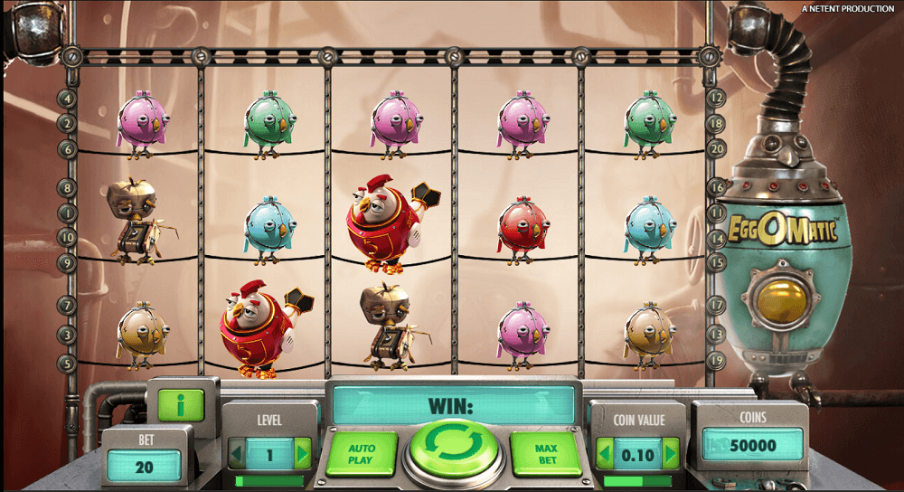 EggOMatic juego de tragamonedas