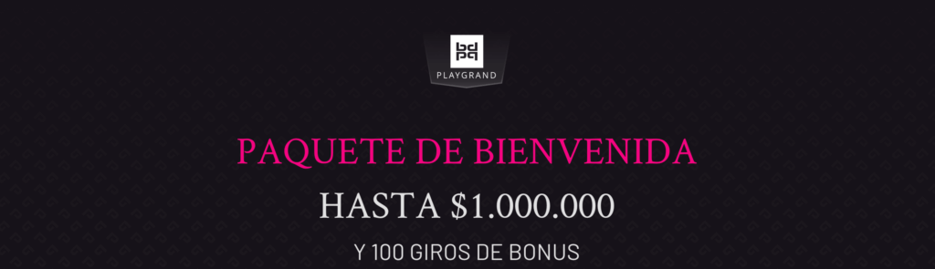 Bonus de Bienvenida hasta $ 1 000 000 y 100 Giros Gratis en Playgrand