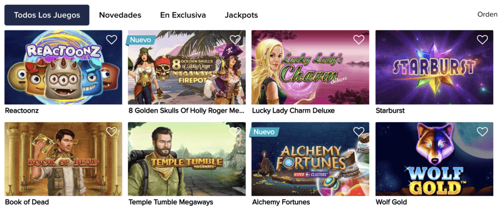 Juegos de CasinoEuro Chile