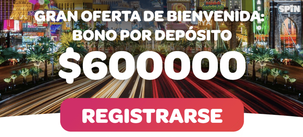 Gran oferta de bienvenida de hasta $ 6 000 al registrarte en Spin Casino Chile