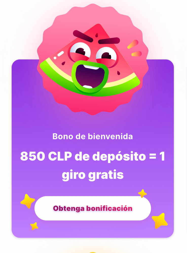 Bono de bienvenida de 1 Giros Gratis al depositar 850 CLP en Nomini Casino