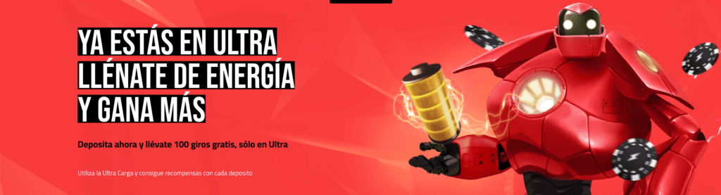 banner de bienvenida de UltraCasino