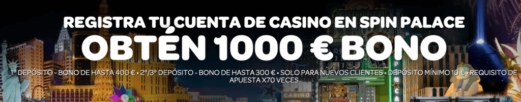Bono de bienvenida al crear cuenta en Spin Casino Chile