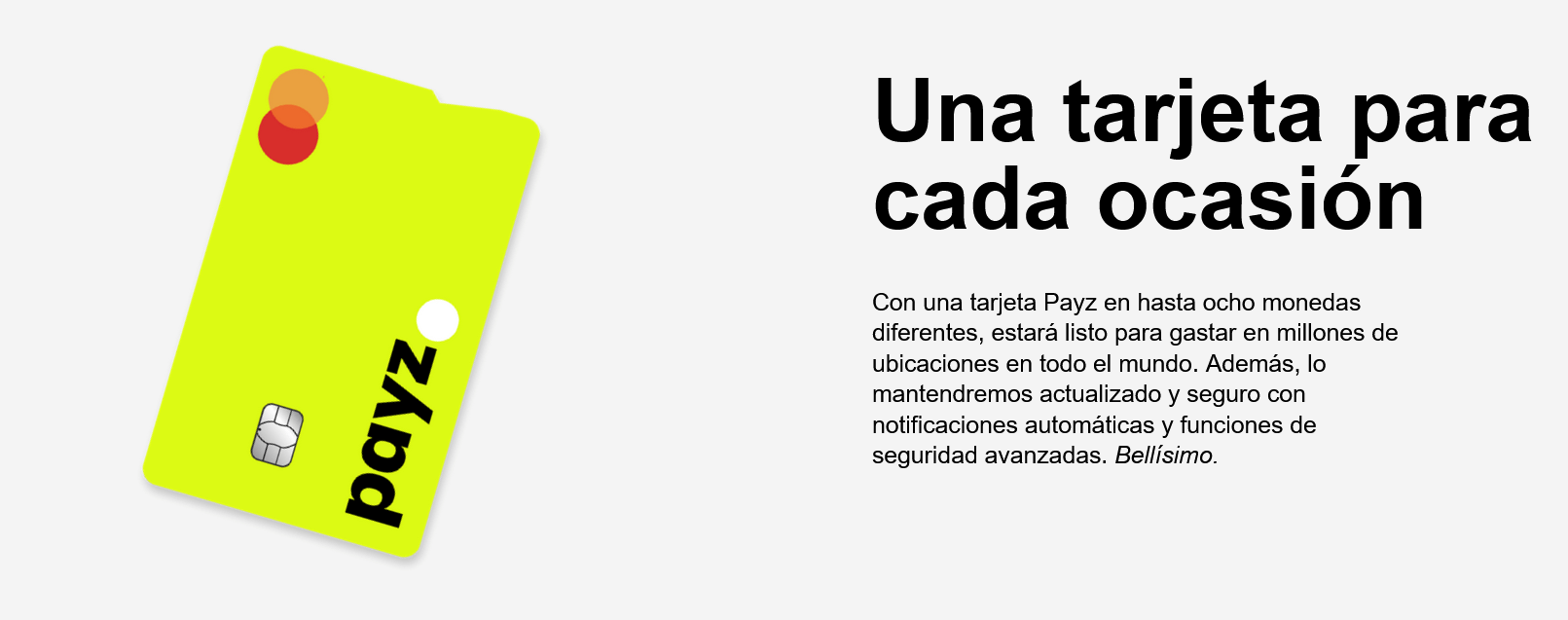 Tarjeta Payz para pagar en casinos