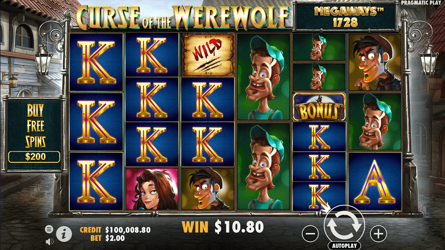 Tragamonedas de Curse of the Werewolf Megaways