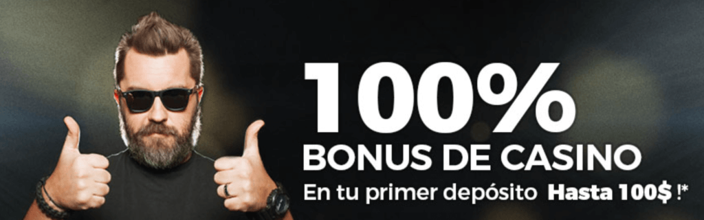 100% Bonus De Casino en tu Primero depósito hasta 100$ en Winabet365