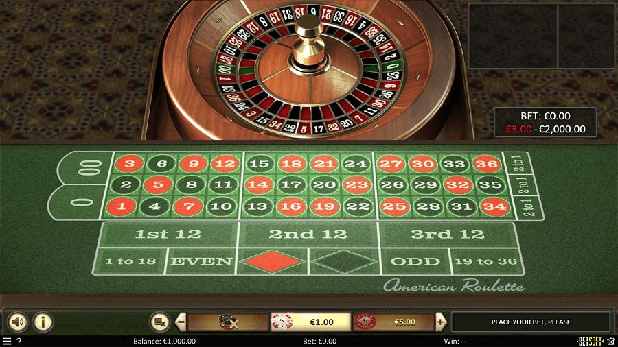 american roulette betsoft
