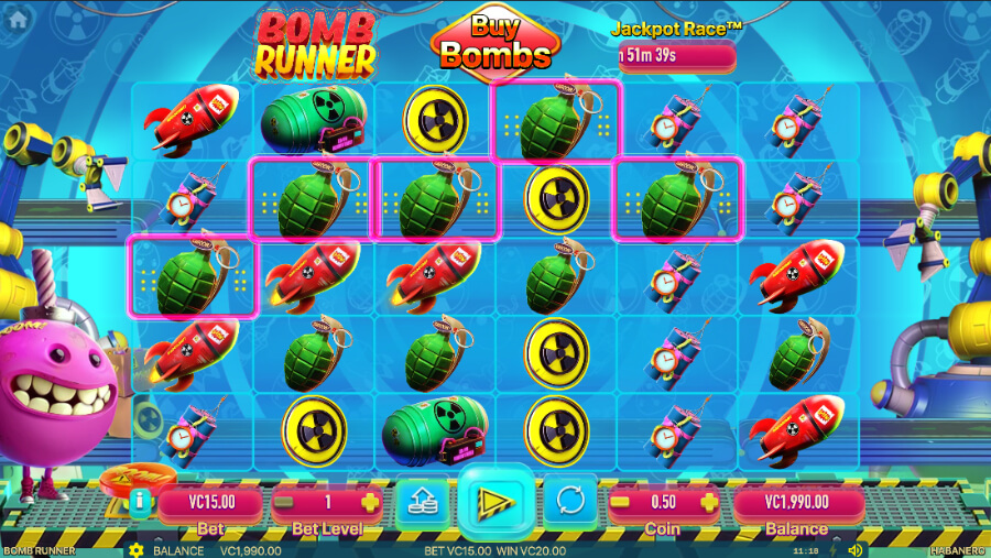 Bomb runner Habanero en casinos online