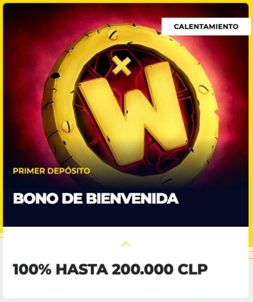 Bono de bienvenida Energy casino hasta 200 000 CLP en el primer deposito