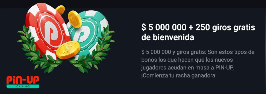 Bono de bienvenida Pin Up casino