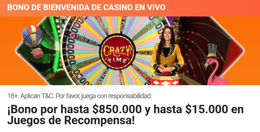 Bono de bienvenida de casino en vivo de LeoVegas