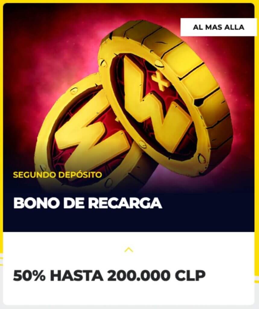 Bono por recarga energy casino hasta 200 000 CLP