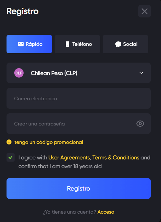 asi es como registrarse en richy casino