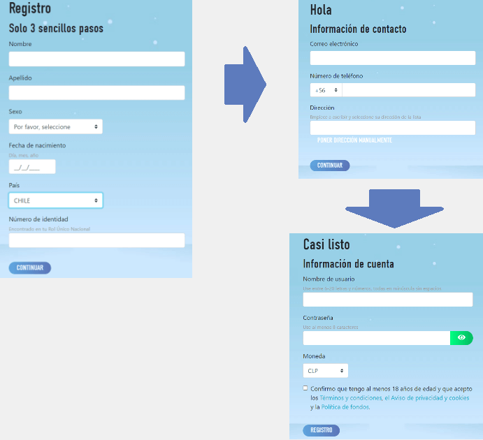 esta es la forma de registrarse en slotnite casino chile