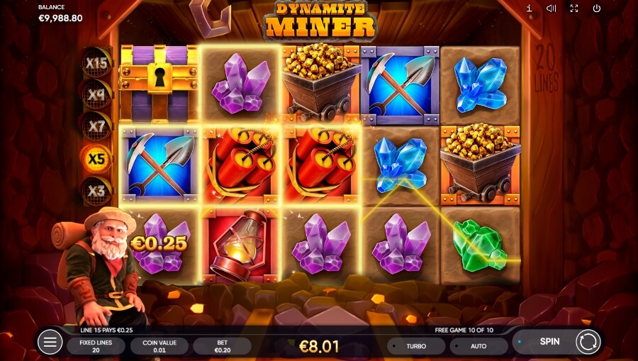 Compra de bono en Dynamite Miner