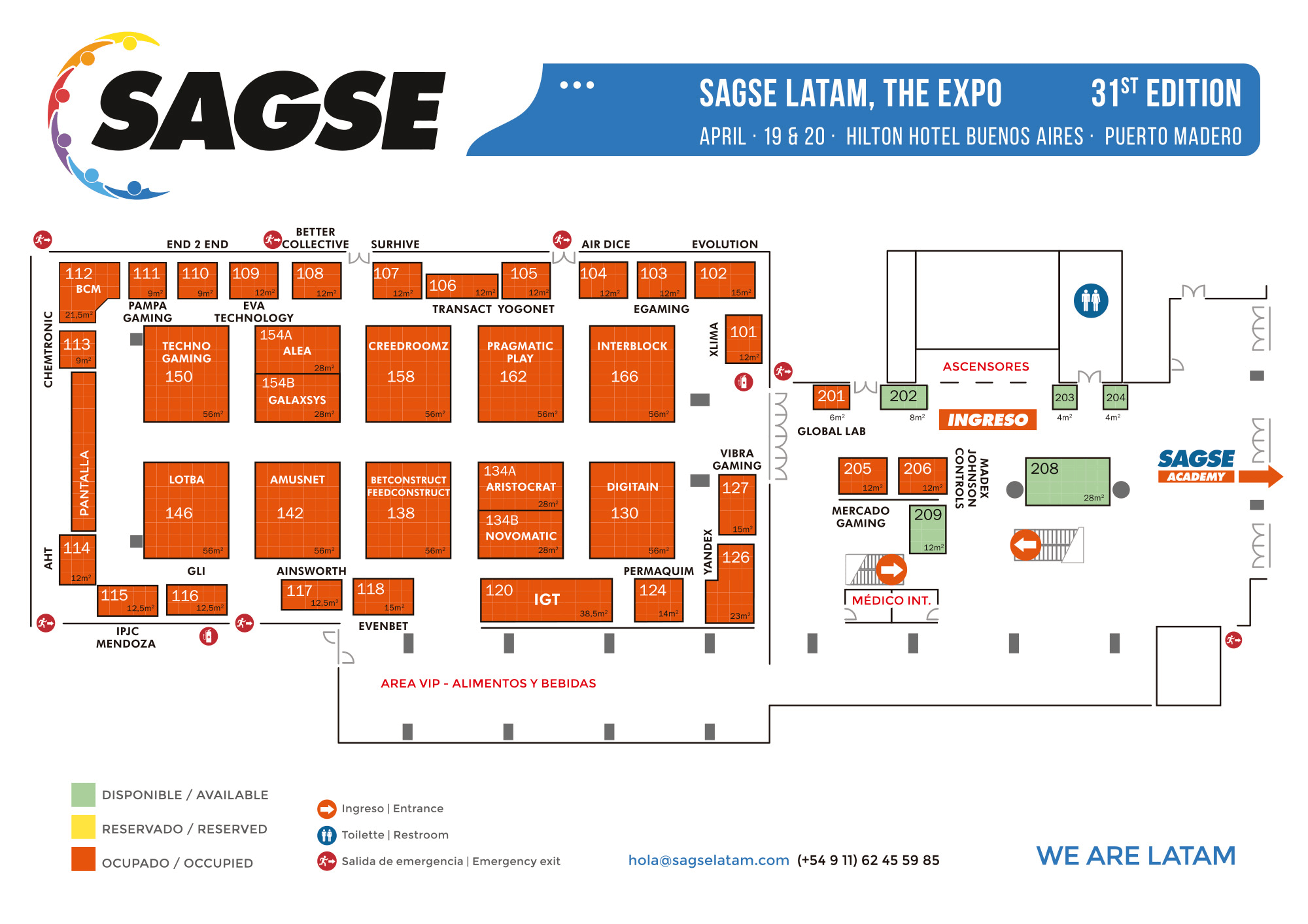 evento sagse buenos aires 2023 mapa