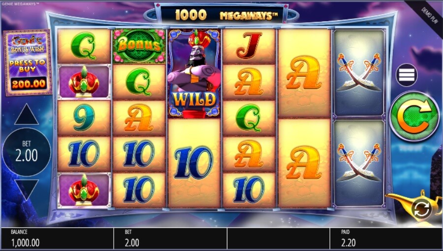 Genie jackpots Megaways tragamonedas con volatilidad media