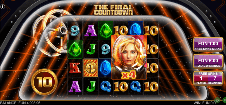 Giros gratis reseña tragamonedas The Final Countdown