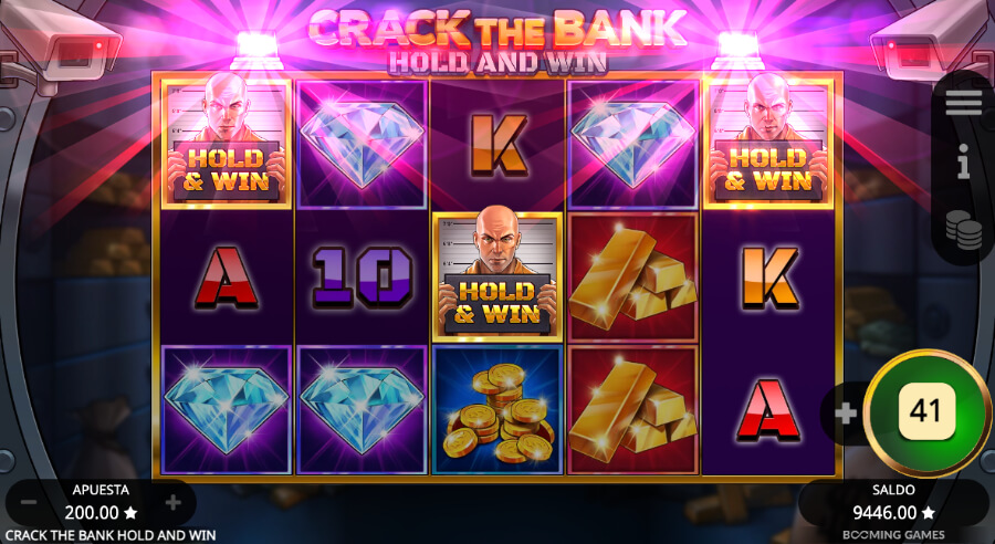 Scatters Hold & Win en tragamonedas Crack the Bank Hold and Win