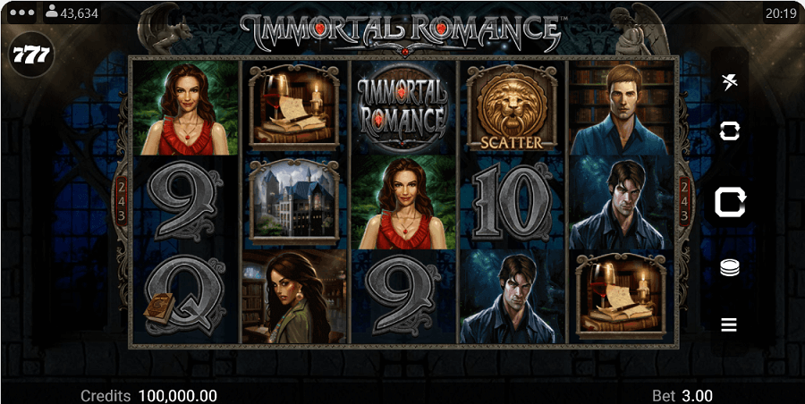 immortal romance tragamonedas