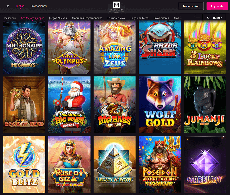 Catalogo de juegos de playgrand casino