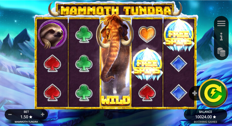 Mammoth Tundra del proveedor Booming Games