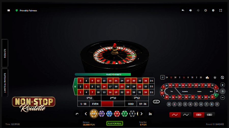nonstop roulette pascal gaming