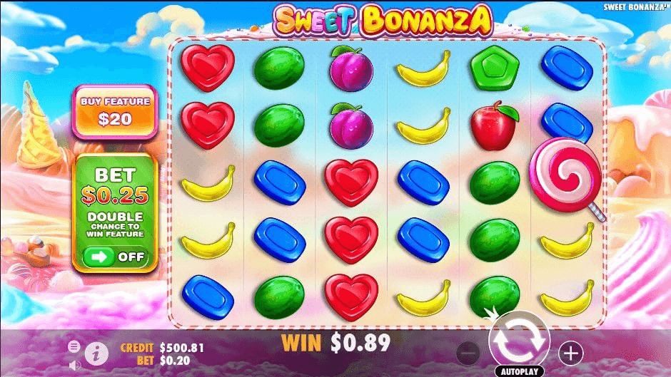 Partida de tragamonedas Sweet Bonanza