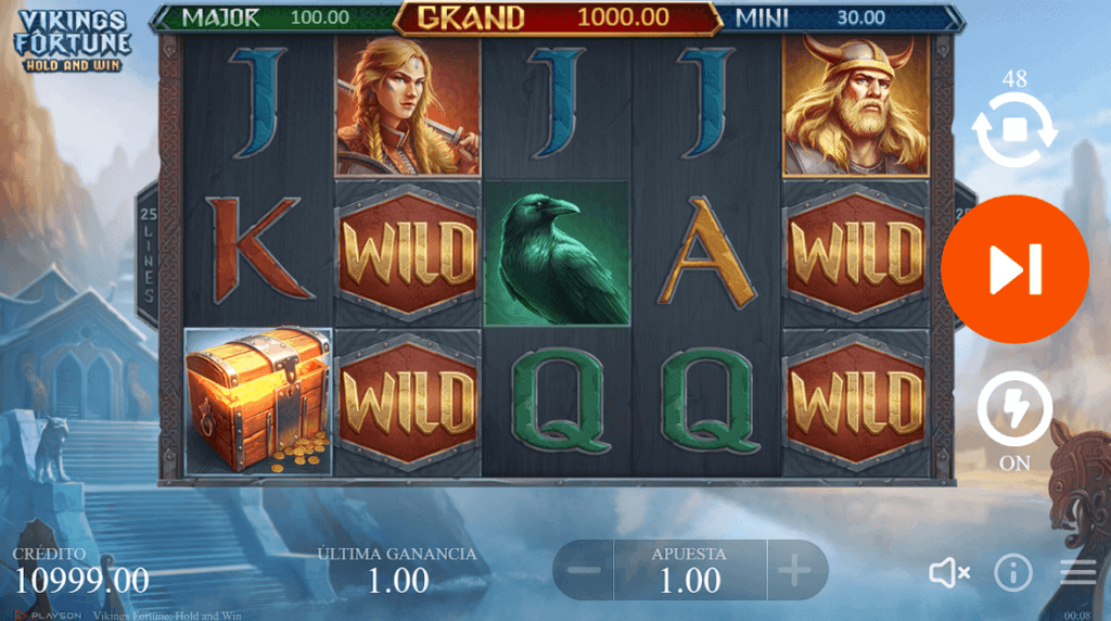 partida de vikings fortune hold and win