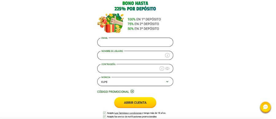 Registro Brazino777 casino