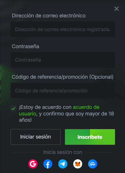 metodo de registro de bc game