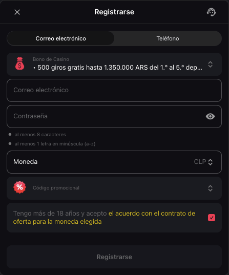 registro fragabet chile