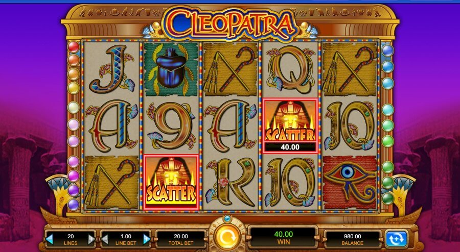 Scatter cleopatra tragamonedas online