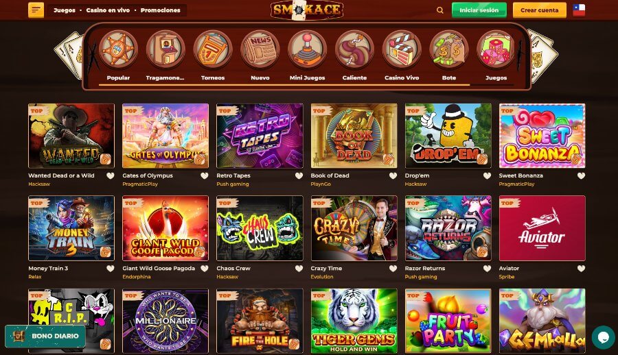 Smokace nuevo casino online Chile