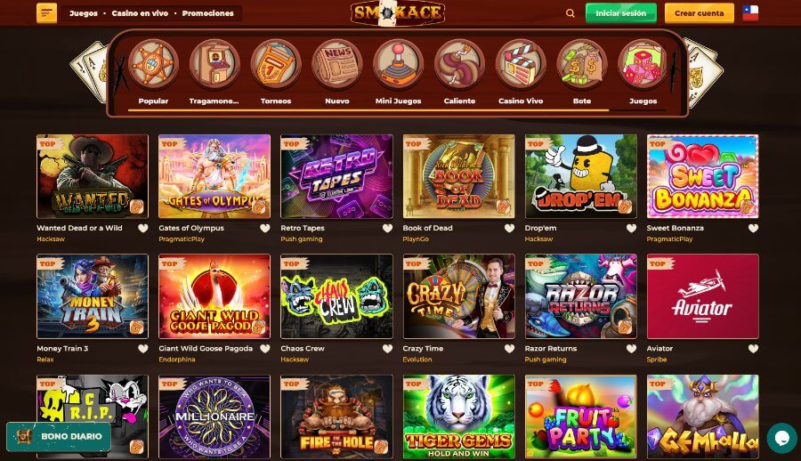 Smokace nuevo casino online Chile