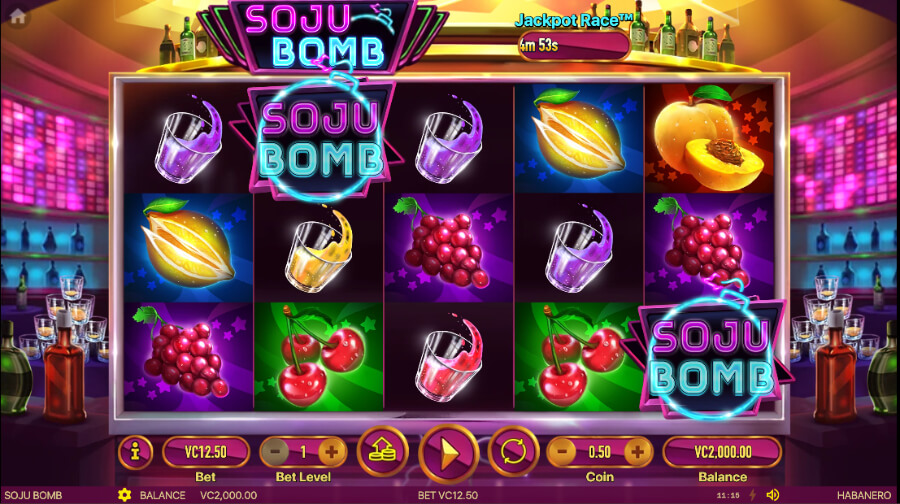 Soju bomb Habanero en casinos online