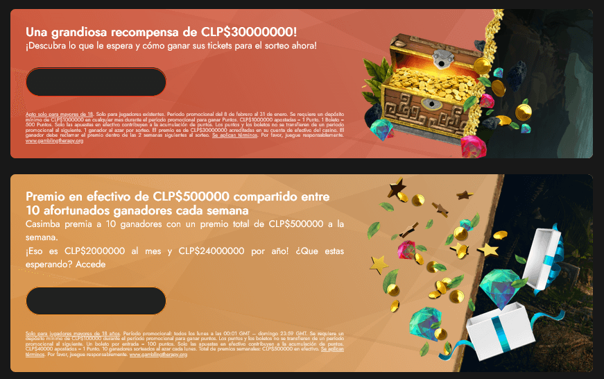 sorteos y ofertas de casino en casimba