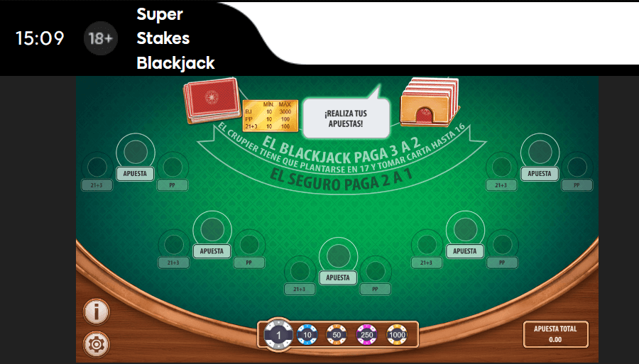 super stakes blackjack 888