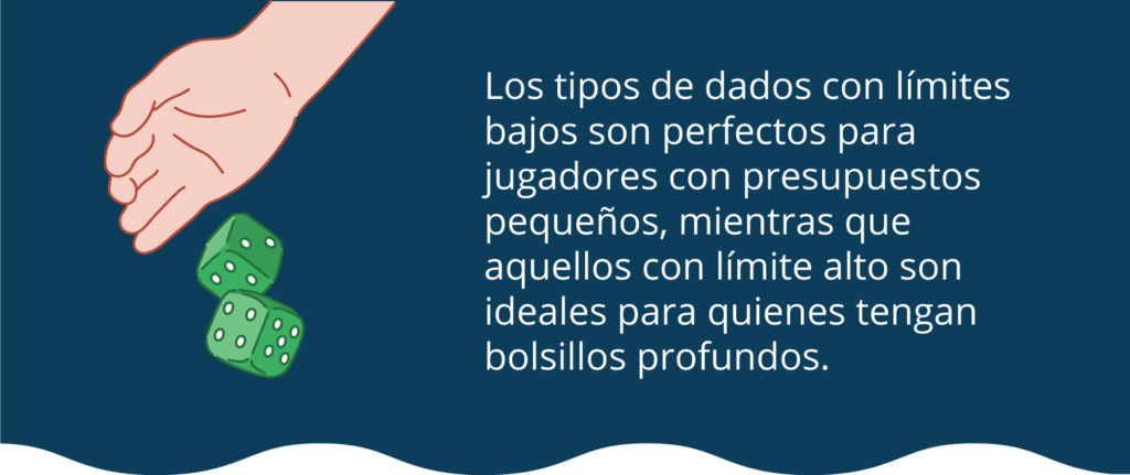 apuestas grandes y pequeñas en variantes de dados