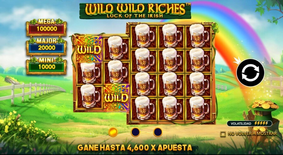 Wild wild riches tragamonedas con temática irlandesa